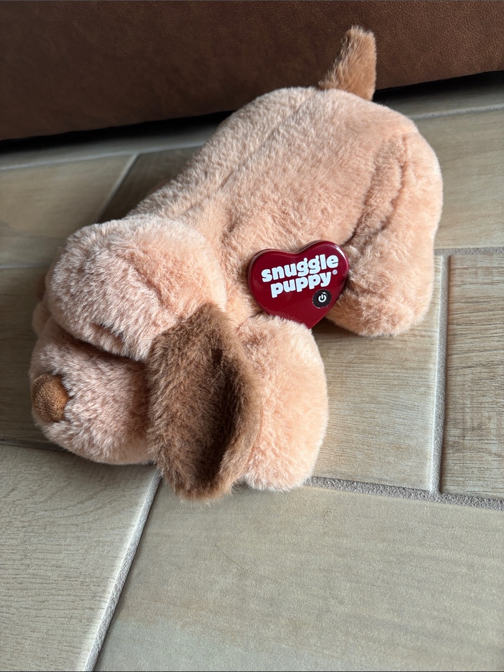 Snuggle Puppy | Plush Calming Toy for Small Pets - Tan